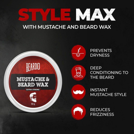 Beardo Beard & Mustache Wax - Extra Strong