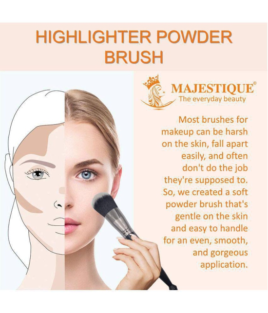 Majestique Highlighter Powder Brush, Soft Bristles for Makeup