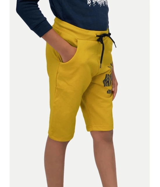 Radprix - Yellow Cotton Blend Boys Shorts ( Pack of 1 ) - None