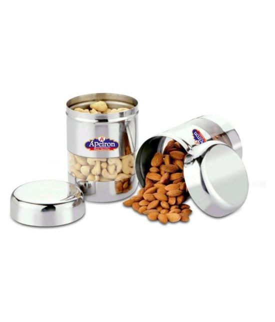 APEIRON Steel Food Container Set of 4 750 mL - Silver