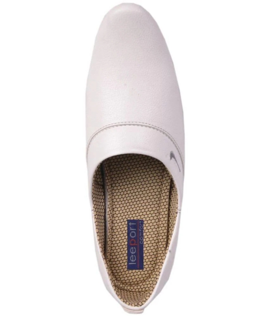 Leeport - White Mens Jutti - 7