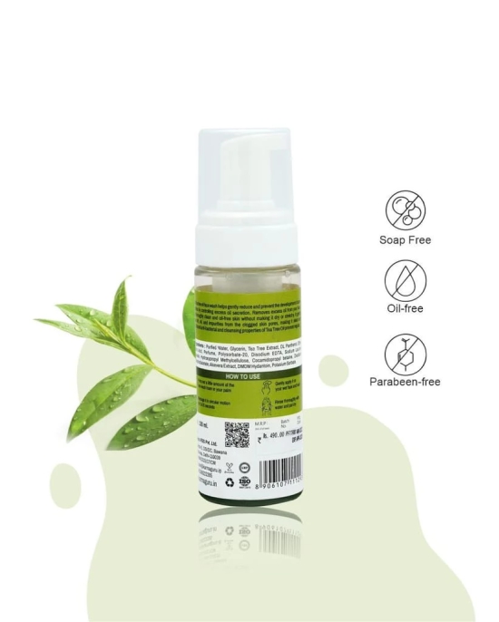 Purobio Tea Tree Foaming Face Wash - 150ml