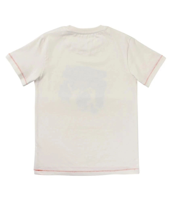 Terra by Cub McPaws Boys 100% Organic Off white T Shirt | GOTS Certified | Chemical Free | 4 to 12 Years - None