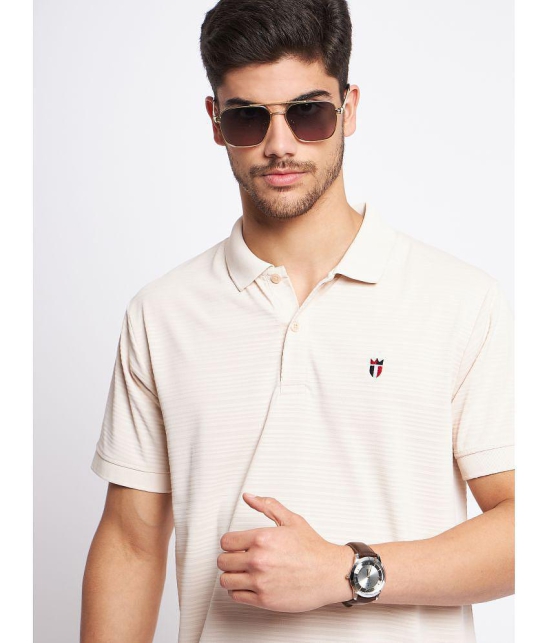 MXN - Beige Cotton Regular Fit Mens Polo T Shirt ( Pack of 1 ) - None