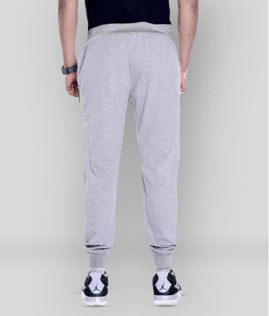 Zeffit - Light Grey Cotton Mens Trackpants ( Pack of 1 ) - L