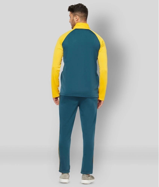 Glito - Teal Polyester Regular Fit Colorblock Mens Sports Tracksuit ( Pack of 1 ) - XXL