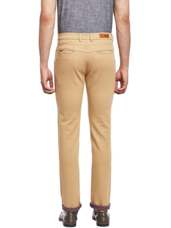 Rodamo  Men Khaki Slim Fit Trousers