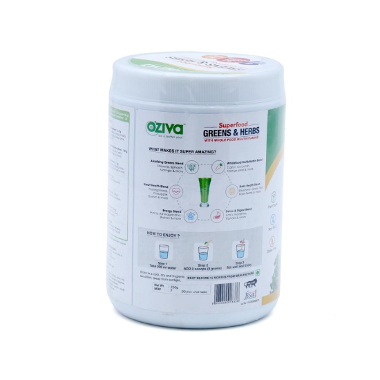 OZIV SUPER GREENS HERBS 250GM