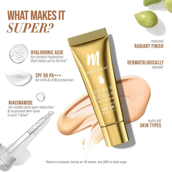 MyGlamm Super Serum BB Cream 30g Pack of 2