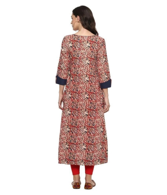 Yash Gallery Multicolor Cotton Anarkali Kurti - 5XL