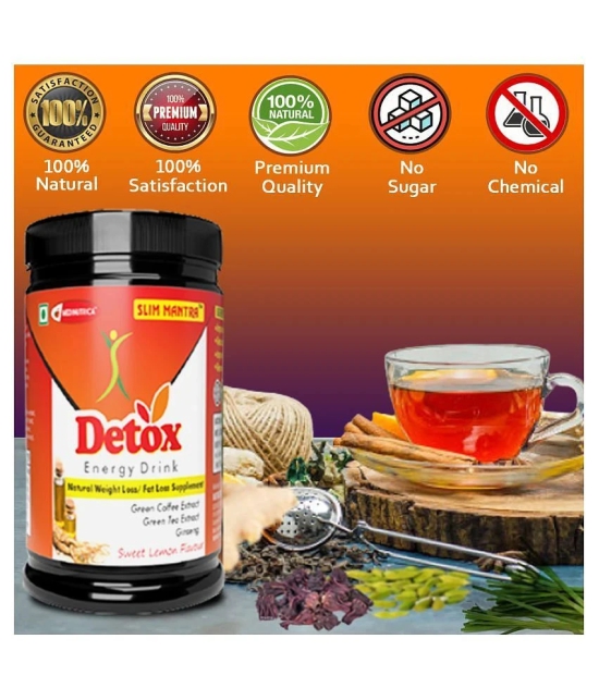 Medinutrica Detox Nutrition Drink - Herbal Slimming Tea Energy Powder 50 gm Lemon