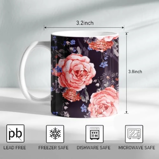 ForVano Beautiful Mug Featuring a Vibrant, Abstract Design with a Gradient of Colors