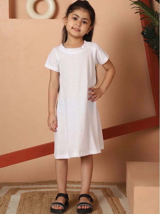 MINI & MING Round Neck Short Sleeves Cotton A-Line Dress