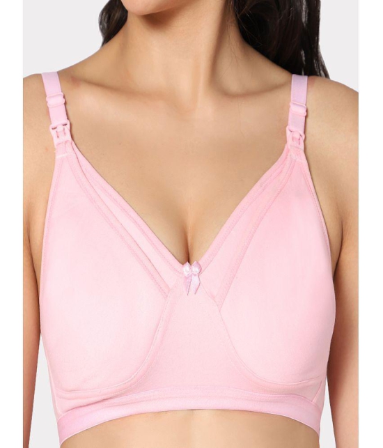 IN CARE LINGERIE - Pink Cotton Lightly Padded Women's T-Shirt Bra ( Pack of 1 ) - None