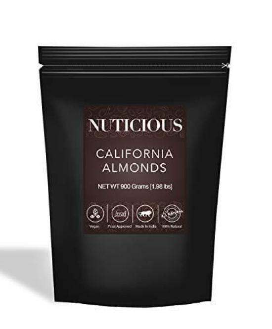 Nuticious California Gourmet Food Whole Almonds / Premium Almonds / Badam - 900 G