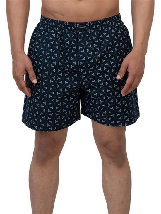 Printed Pure Cotton Boxer Bxr_1005_Navy Blue-S