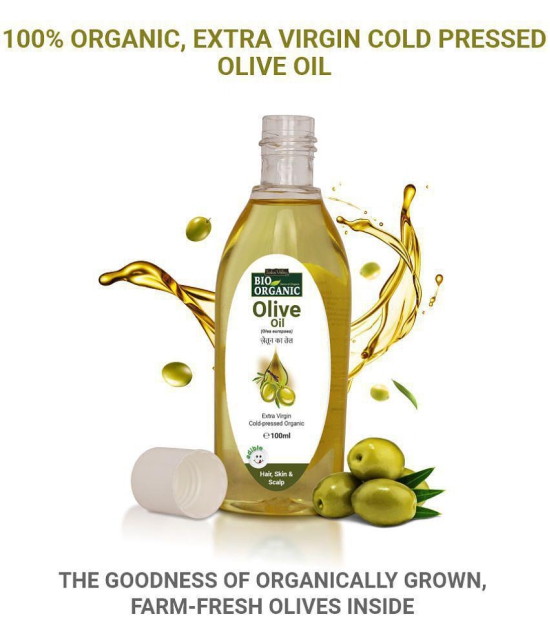 Indus Valley Bio Organic Olive Massage Oil For Skin, Hair & Multipurpose Benefits 100ml