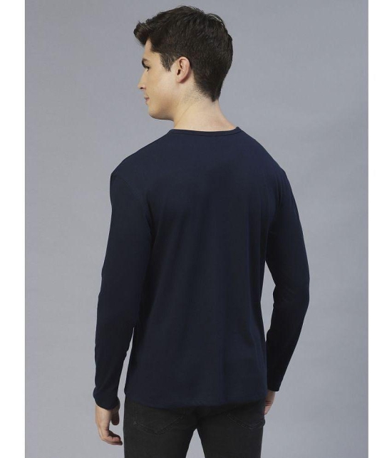 Rigo - Navy Blue Cotton Regular Fit Mens T-Shirt ( Pack of 1 ) - None