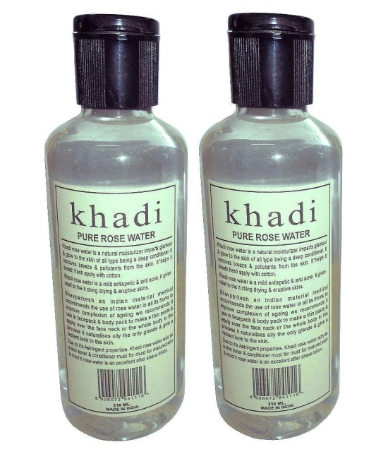 Khadi Herbal Pure Rose water 210 ml - Pack of 2