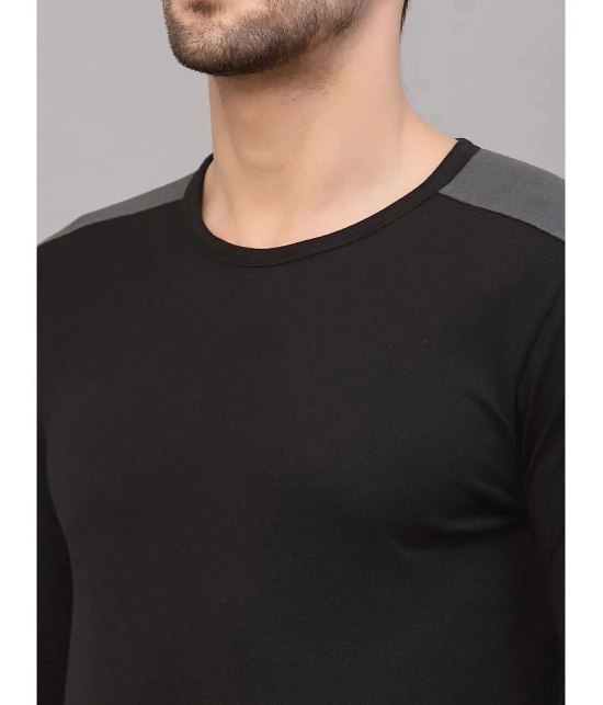 Rigo - Black Cotton Slim Fit Mens T-Shirt ( Pack of 1 ) - None