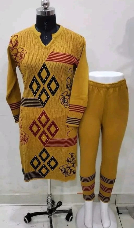 Alisha Ensemble Winter Sets-Free Size up to XL / Yellow