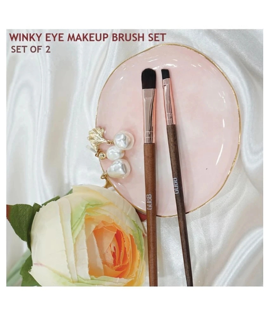 Gubb Winky Eye Kit Set Of 2 (Eyeliner & Eyeshadow Brush) Synthetic Eye Shadow Brush,Fine Point Eyeliner Brush True 32 g