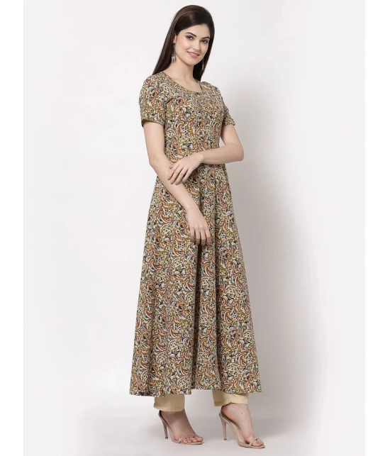 Kbz Cotton Multi Color Fit And Flare Dress - Single - S