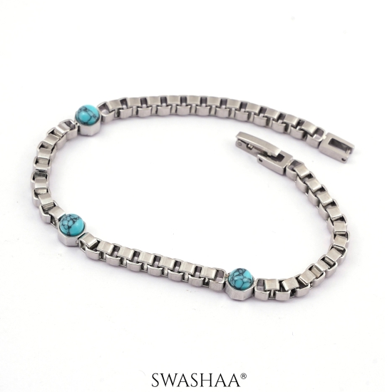 Serene Mens Bracelet-Silver