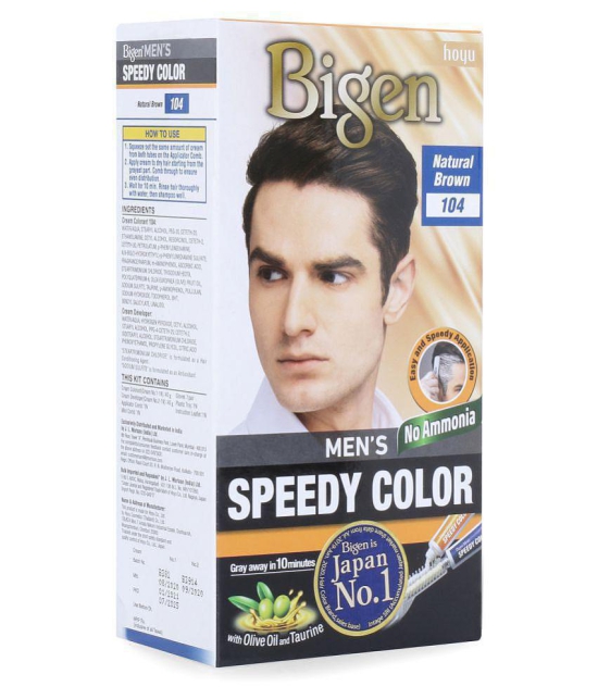 Bigen MenS Speedy - 104 Temporary Hair Color Brown Natural Brown 40 g