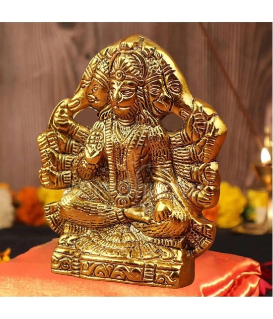 ServDharm Aluminium Lord Hanuman Idol ( 13 cm )