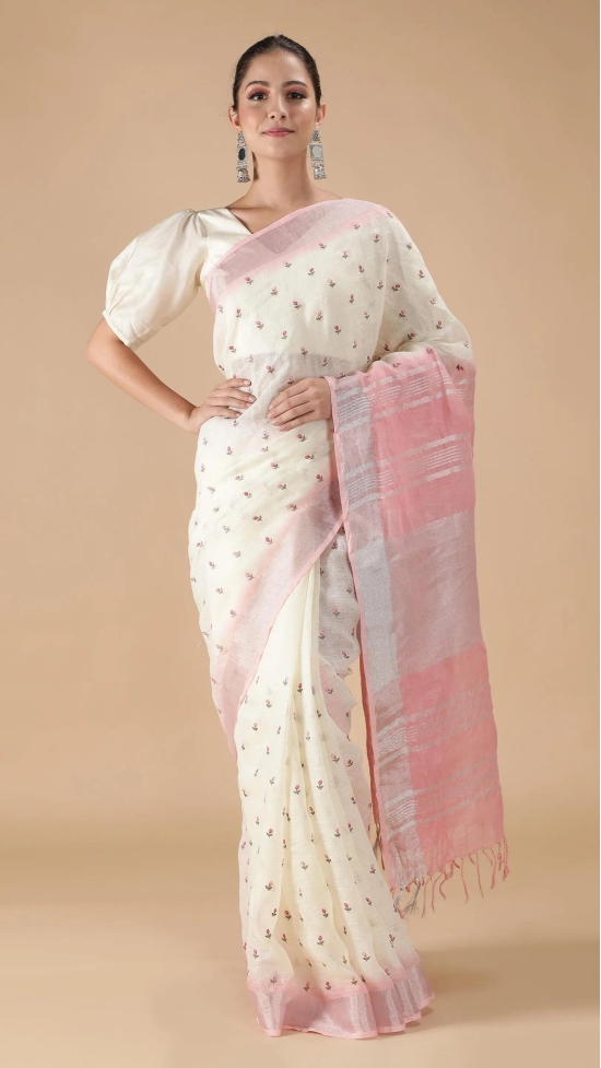 Linen Saree