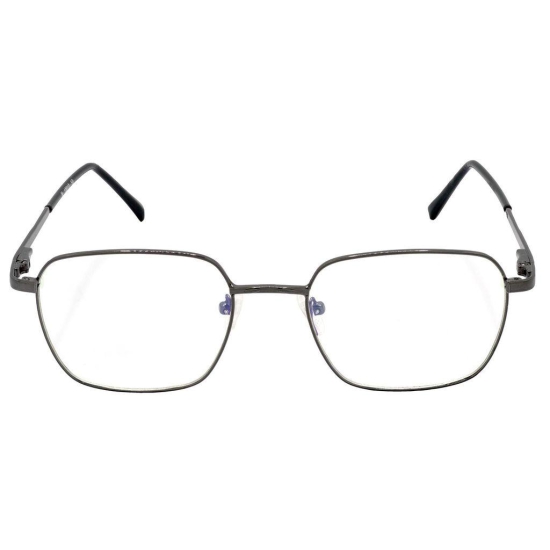 Hrinkar Trending Eyeglasses: Grey Rectangle Optical Spectacle Frame For Men & Women |HFRM-GRY-19010