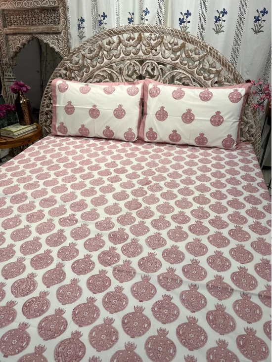 Hand Block Cotton Bedsheet | Maya Bedsheet-King