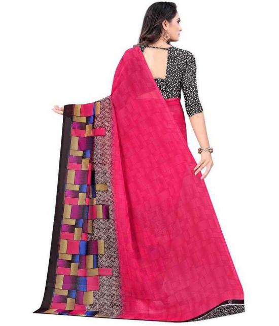 LEELAVATI - Multicolor Georgette Saree With Blouse Piece ( Pack of 2 ) - Multicolor