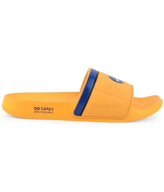 Campus - Mustard Mens Slide Flip Flop - None