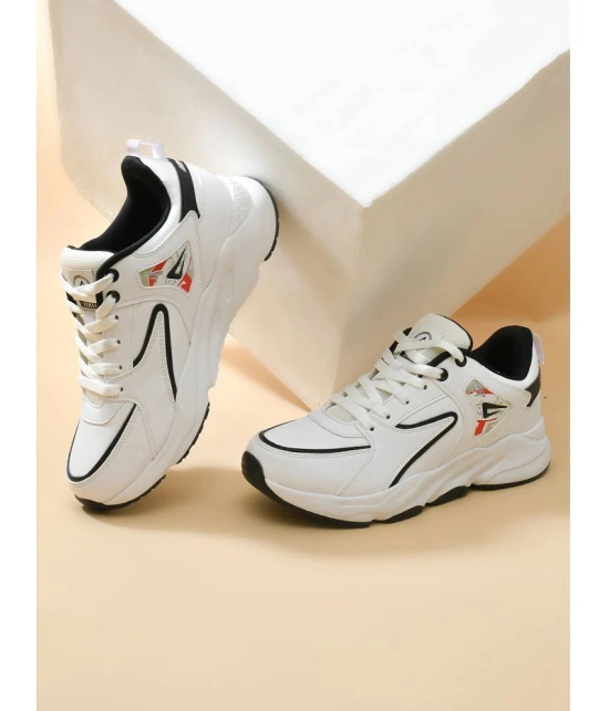 Impakto White Mens Sports Running Shoes - None