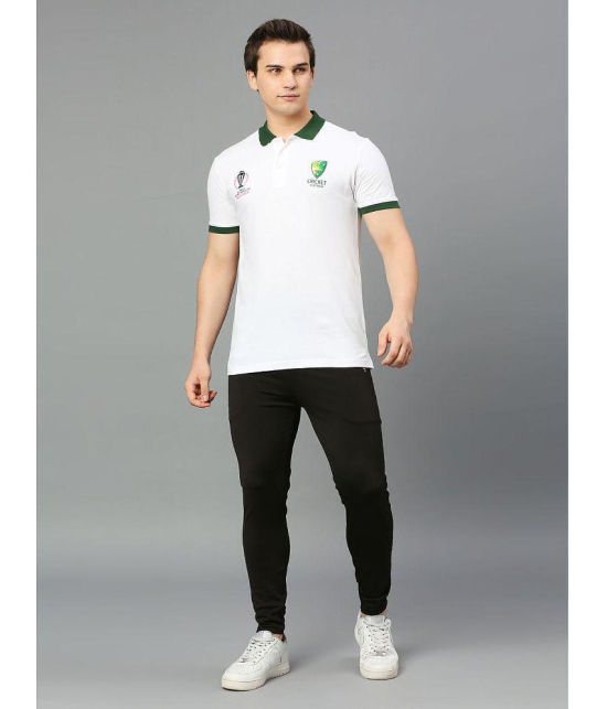 FanCode - White Cotton Regular Fit Men's Sports Polo T-Shirt ( Pack of 1 ) - None