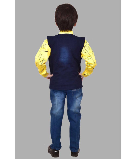 Arshia Fashions - Yellow Denim Boys Shirt & Jeans ( Pack of 1 ) - None