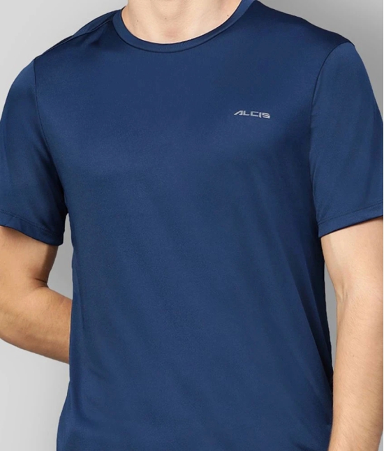 Alcis - Blue Polyester Regular Fit Mens Sports T-Shirt ( Pack of 1 ) - XL