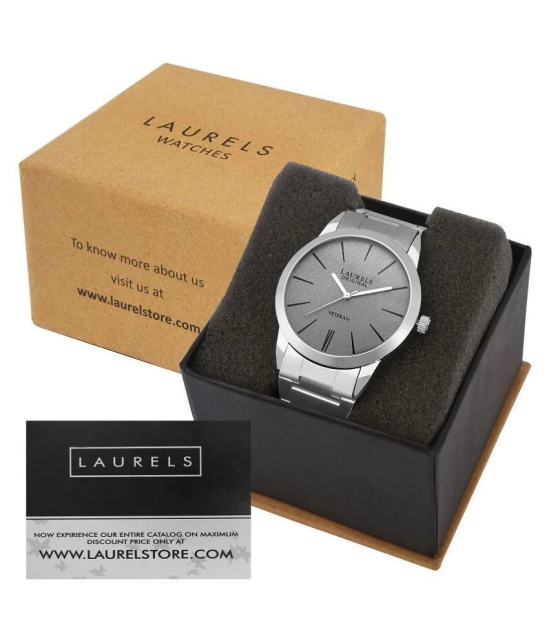 Laurels Silver Analog Watch