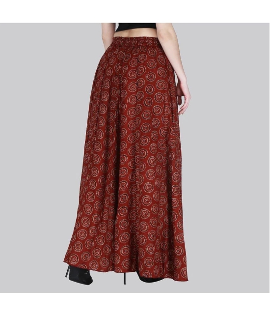 Sttoffa Maroon Cotton Womens A-Line Skirt ( Pack of 1 ) - None