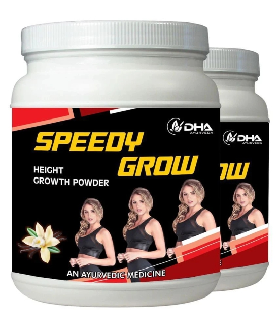 DHA Ayurveda Speedy Grow Herbal Body Grow Vanilla Powder 200 gm Pack Of 2