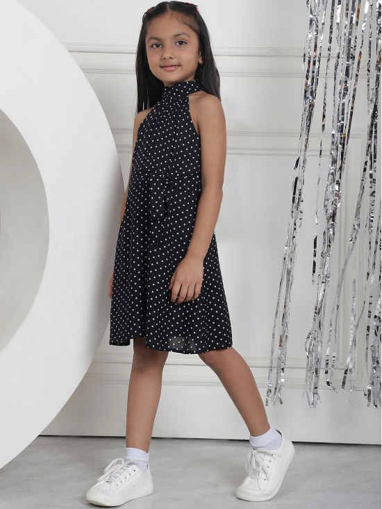 MINI & MING Girls Polka Dot Printed A-Line Dress