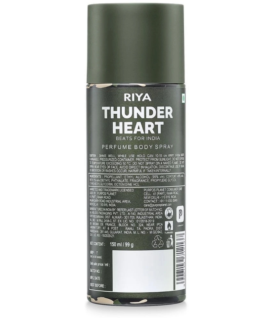 Riya Thunder Heart Perfume & Deo Perfume Body Spray for Men 180 ml ( Pack of 1 )