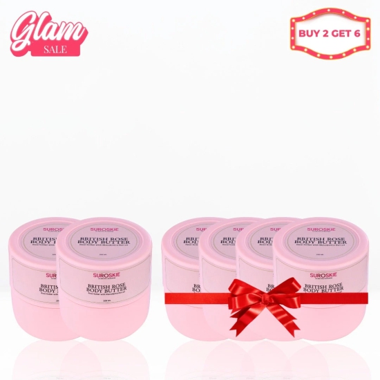 Buy 2 Get 6 Suroskie British Rose Body Butter