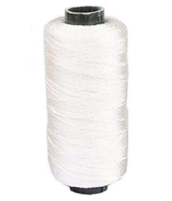 PE - Nylon Thread for Beads and Jewellery Making (White) - Pack of 3