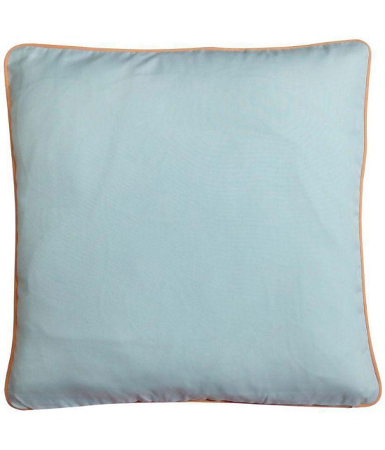 Hugs'n'Rugs Single Cotton Cushion Cover (40 x 40 cm) - Blue