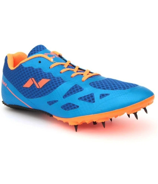 Nivia Running Spikes  Blue Hiking Shoes - 6