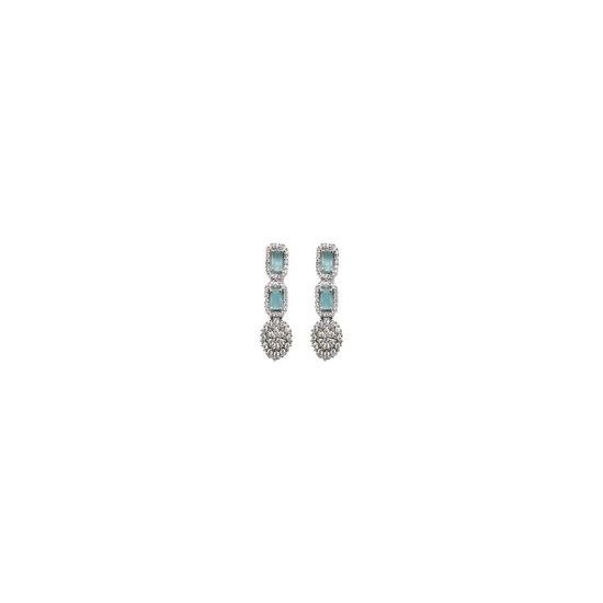 gilher Mint Green Huggies Earrings ( Pack of 1 ) - Mint Green