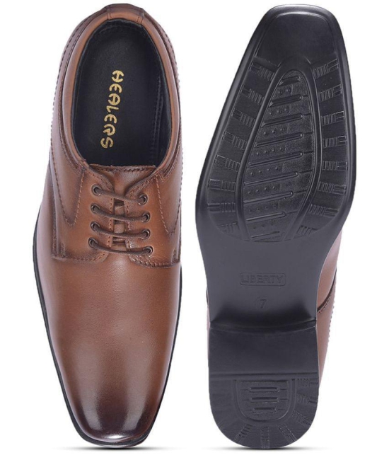 Liberty Brown Mens Derby Formal Shoes - None